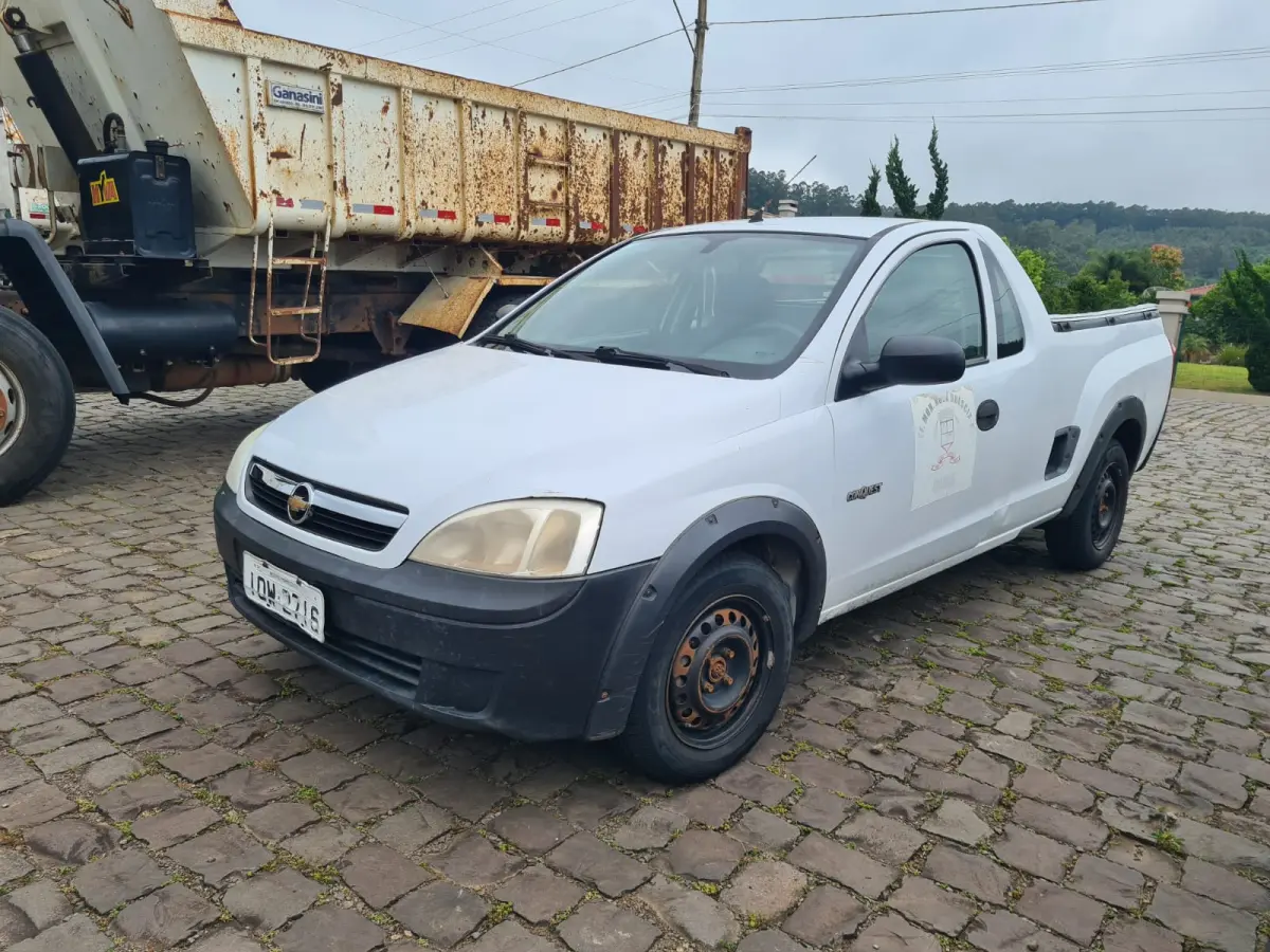 LOTE 002 - Chevrolet MONTANA CONQUEST  1.4 Econoflex; 2008/2009; branca