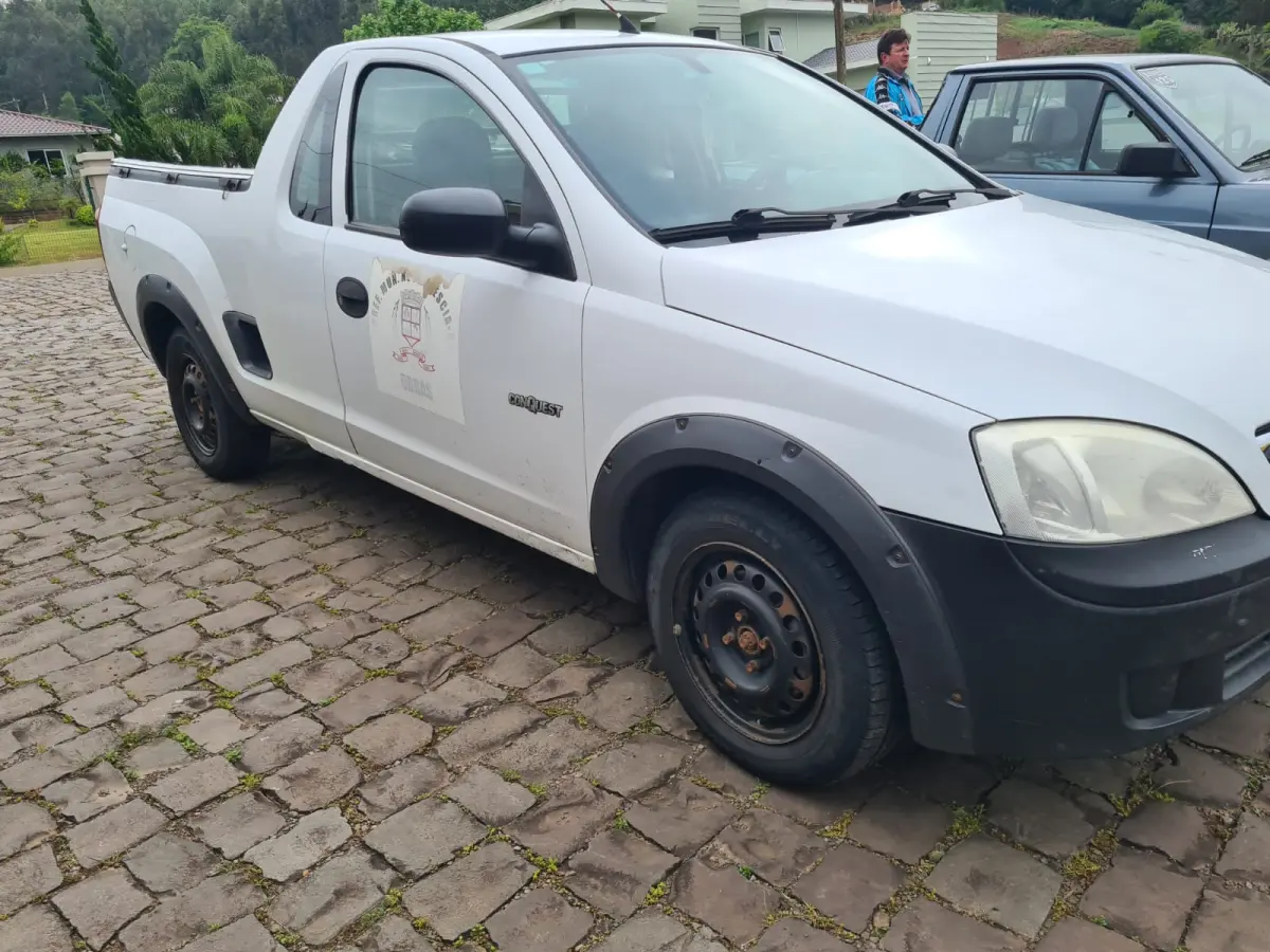 LOTE 002 - Chevrolet MONTANA CONQUEST  1.4 Econoflex; 2008/2009; branca