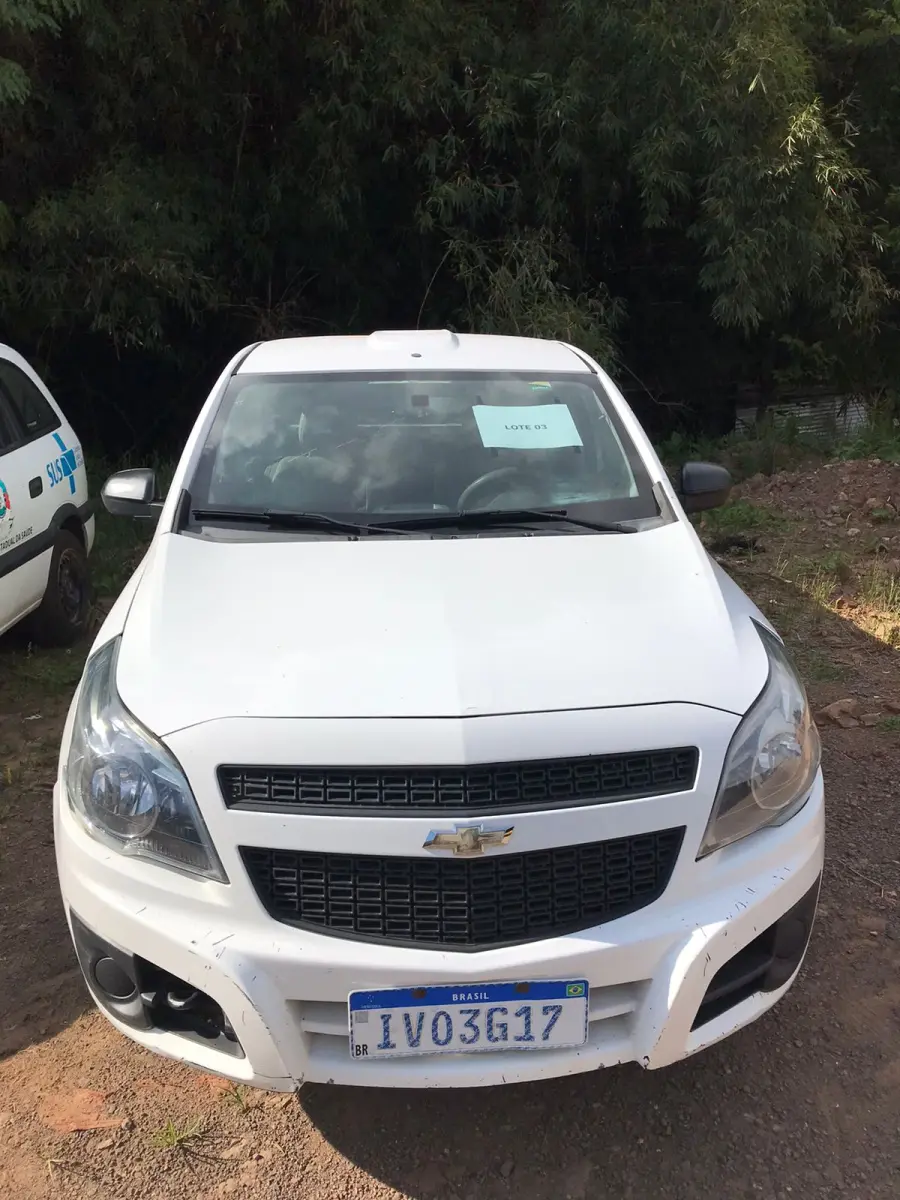 LOTE 003 - CHEVROLET MONTANA LS, 2014, cor branca, 102 CV