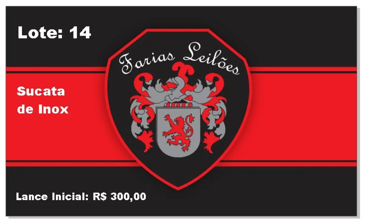 LOTE 014 - Sucatas de Inox