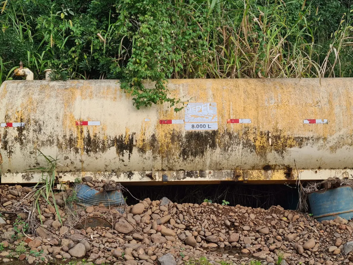 LOTE 023 - TANQUE METÁLICO, MARCA MEPEL, capacidade 8.000 LITROS