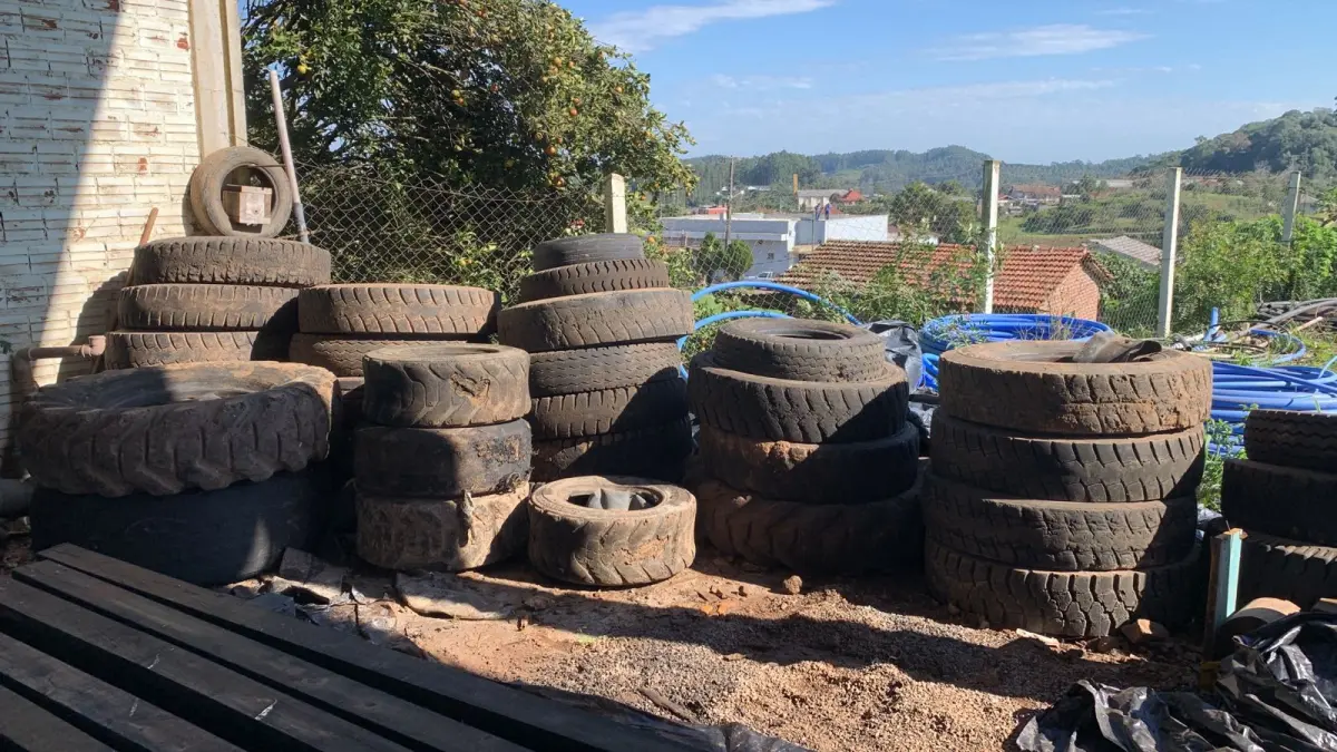 LOTE 012 - Pneus de veículos e máquinas