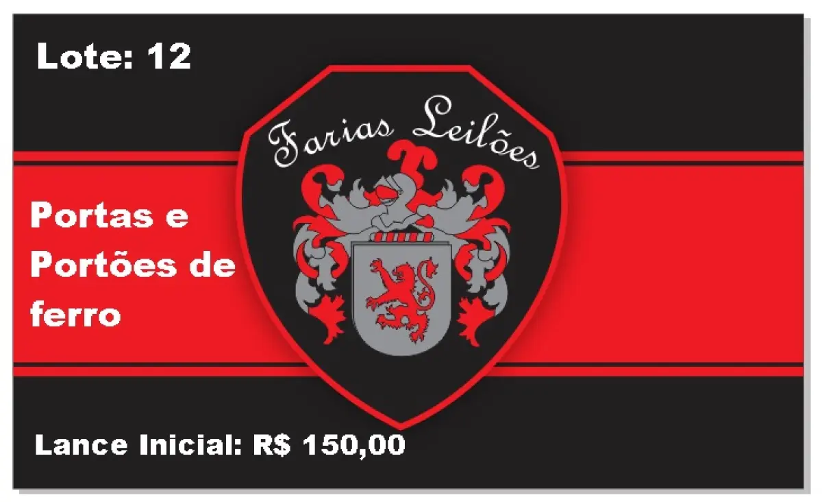LOTE 012 - Portas e Portões de Ferro