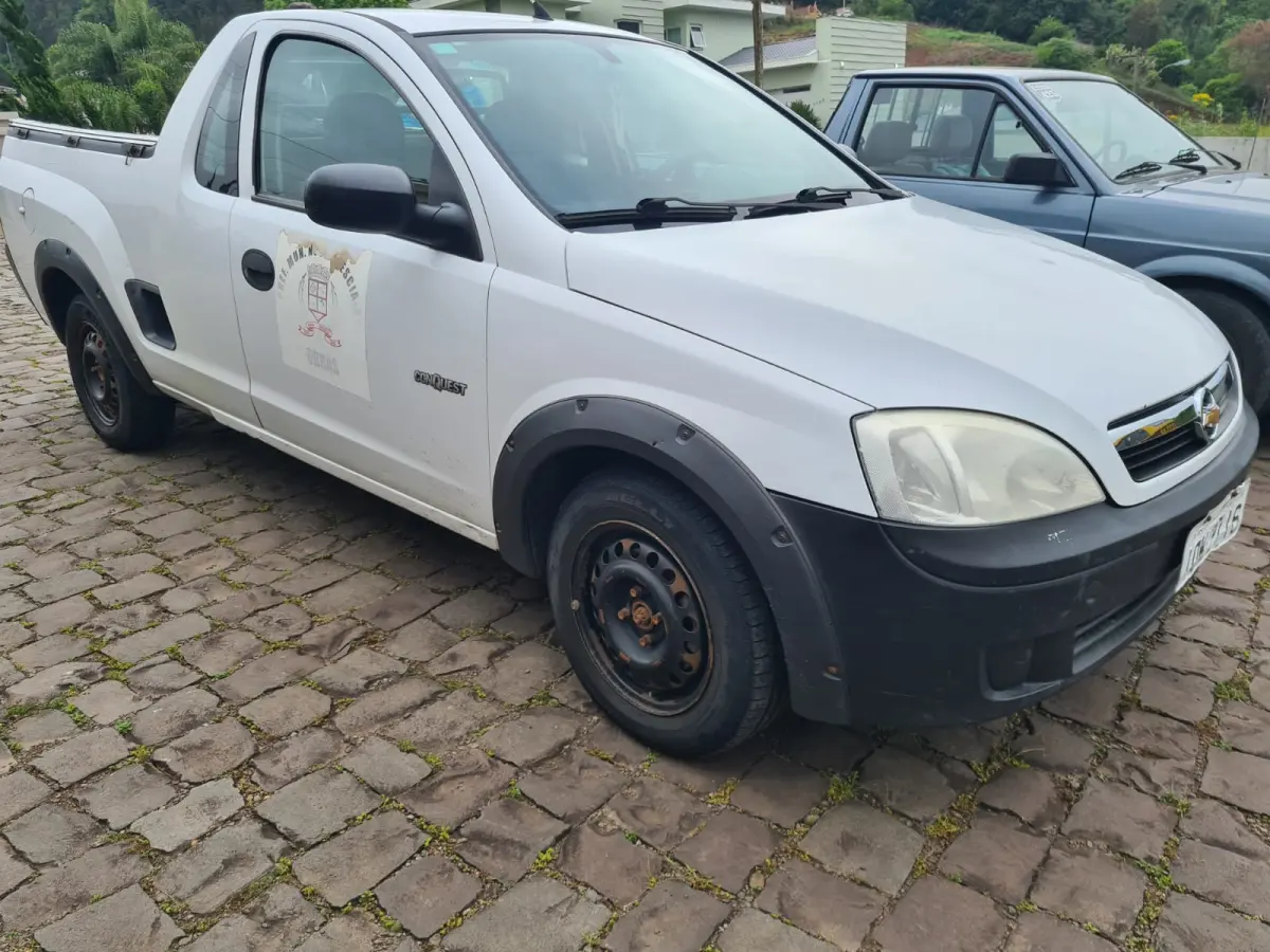 LOTE 002 - Chevrolet MONTANA CONQUEST  1.4 Econoflex; 2008/2009; branca