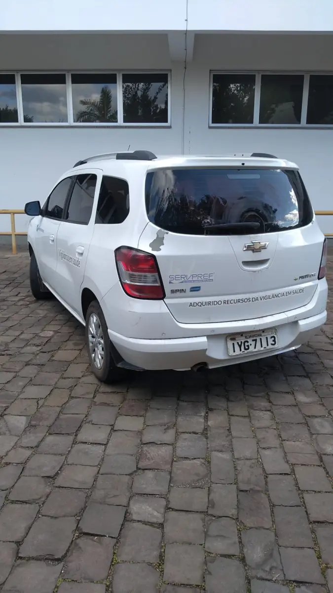 LOTE 011 - SPIN LTZ 1.8 de cor branca, Ano/Modelo: 2017/2018