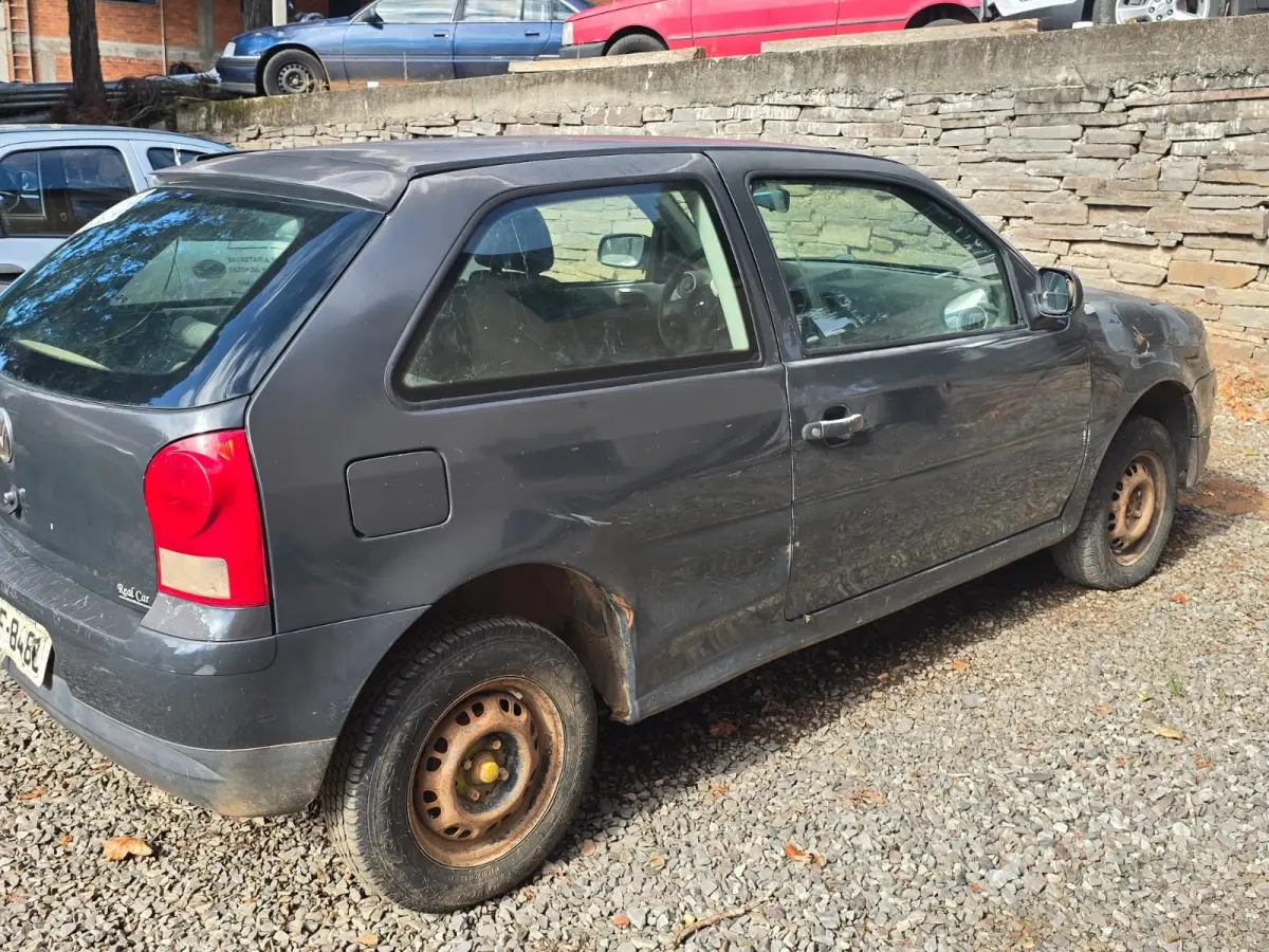LOTE 002 - VOLKSWAGEN GOL 1.0 GIV, 2008/2009, Prata