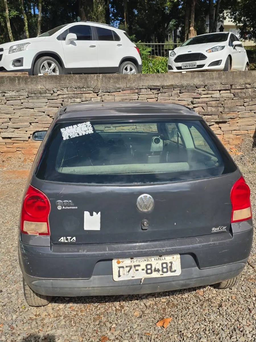 LOTE 002 - VOLKSWAGEN GOL 1.0 GIV, 2008/2009, Prata