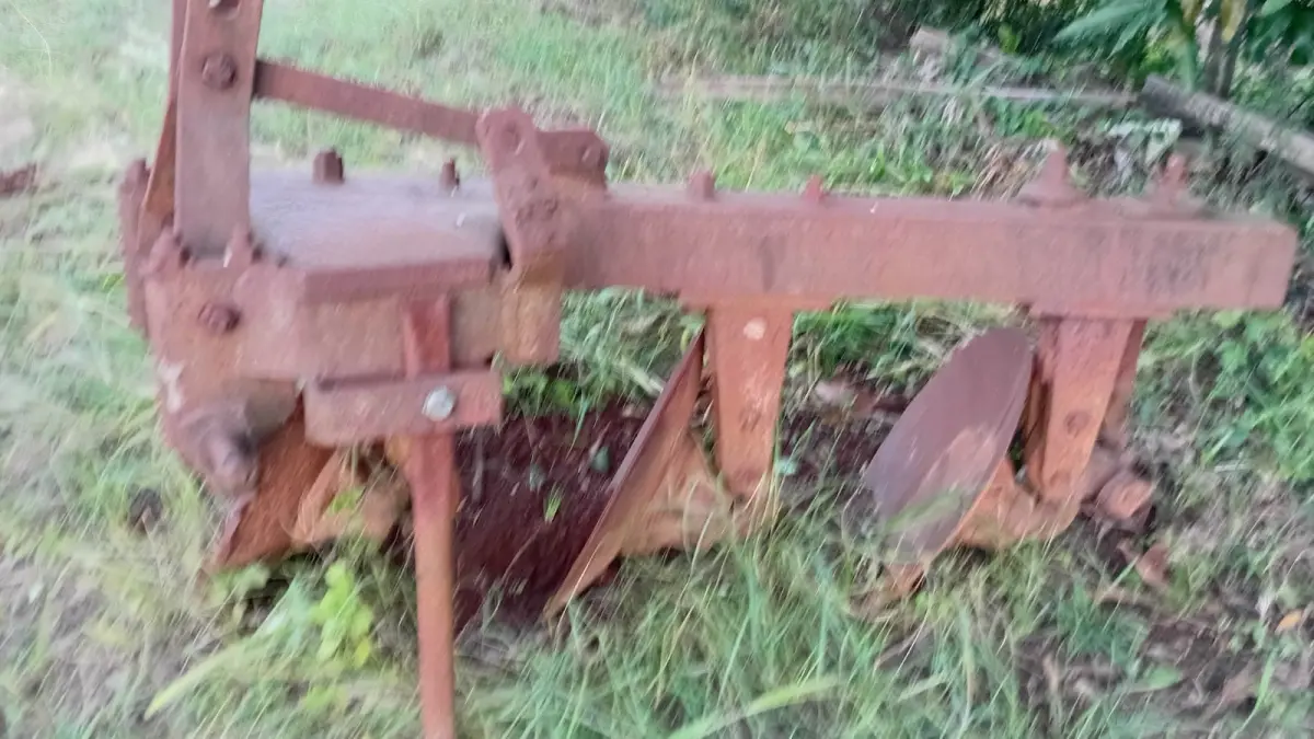 LOTE 001 - Trator Ford 5610,  Arado,  Roçadeira, Carreta agricola, Grade niveladora