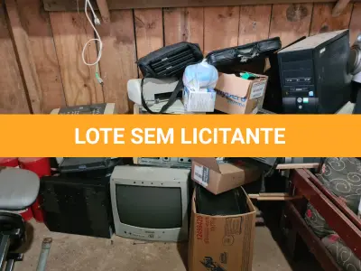 LOTE 011 - Estabilizador, ,  nebulizador, televisor, rádio, terminal ti, coletor de dados,  gravador nvr, suporte, estetoscópio, caneta e contra ângulo, episcópio,  esqueleto, nobreak, impressora,  microcomputadores, câmeras,  notebook,  monitores,  câmera digital,  netbook.