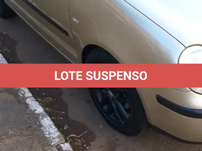 LOTE 002 - VW Polo 1.6, ano/modelo 2003, combustível gasolina, cor prata
