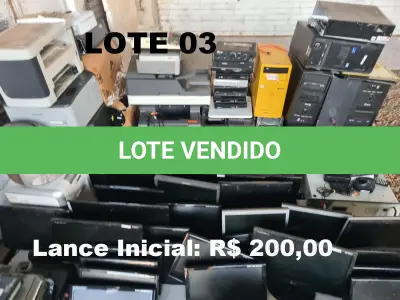 LOTE 003 - Sucata de Informática