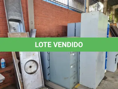 LOTE 004 - Sucata de ARQUIVOS EM AÇO, CUBAS EM INOX
