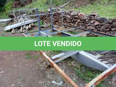 LOTE 009 - ESTRUTURA DE FERRO DE CARRETÃO com capacidade para 3.000 kg