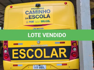 LOTE 008 - ÔNIBUS ESCOLAR– IVY – 8891 – Volkswagen 15.190 EOD E.HD ORE, 2014/2014, amarelo