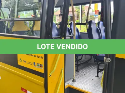 LOTE 010 - MICROÔNIBUS ESCOLAR– IPW – 3245 – Marcopolo Volare V6 Escolarbus MWM; 2009/2009, amarelo;