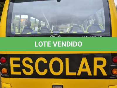 LOTE 009 - MICROÔNIBUS ESCOLAR – IPZ – 0567 – Marcopolo Volare V6 Escolarbus MWM; 2008/2008, amarelo