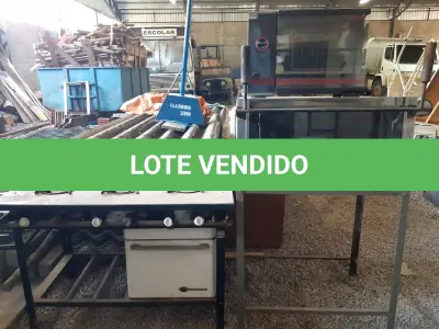 LOTE 013 - SUCATA INDUSTRIAL: forno industrial, fogão industrial, churrasqueira