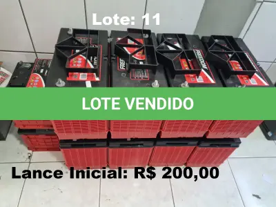 LOTE 011 - Baterias estacionárias, sendo 08 DF 2.000 e 02 DF 700