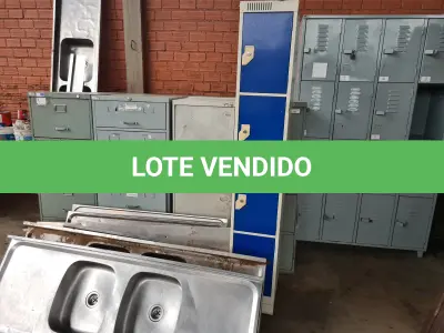 LOTE 004 - Sucata de ARQUIVOS EM AÇO, CUBAS EM INOX
