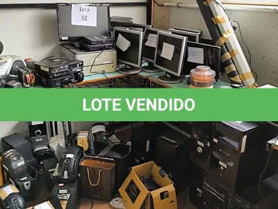 LOTE 002 - EQUIPAMENTOS DE TECNOLOGIA DA INFORMAÇÃO, MÁQUINAS E FERRAMENTAS