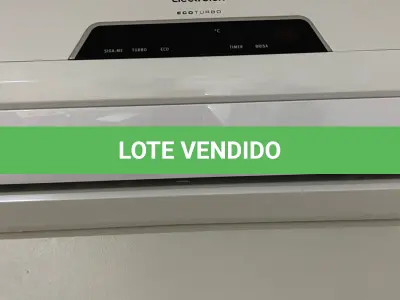 LOTE 001 - Aparelho de ar condicionado, Electrolux, ECOTURBO, 9.000 BTUS