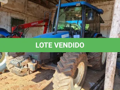 LOTE 022 - TRATOR AGRICOLA DE RODAS, NEW HOLLAND NH TL 85 E, 2012/2012, E RÁDIO AUTOMOTIVO COM RÁDIO AM/FM, CD PLAYER, MP3 E ENTRADAS USB E AUXILIAR
