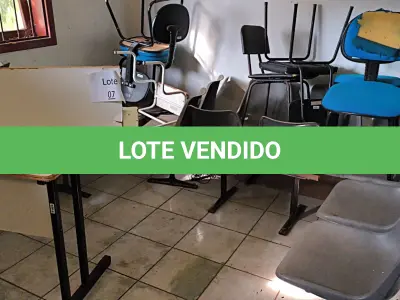 LOTE 007 - MOBILIÁRIO EM GERAL, MÁQUINAS E FERRAMENTAS