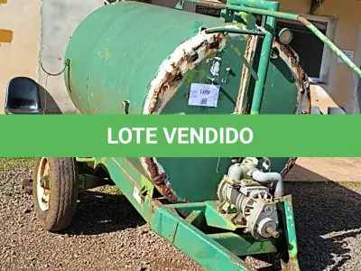 LOTE 030 - DISTRIBUIDOR DE ADUBO ORGÂNICO LIQUIDO 3.000LT.