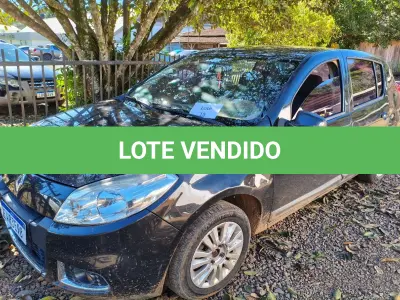 LOTE 015 - AUTOMÓVEL RENAULT SANDERO PRI 16HP, ANO 2013, COR PRETA,
