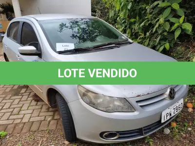 LOTE 021 - AUTOMOVEL VOLKSWAGEM GOL 1.6 POWER, ALCO/GASOL, 2009/10 E RADIO AUTOMOTIVO C/CD MPE E USB PIONNER