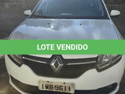 LOTE 012 - LOGAN Renoult EXPR 16 R, de cor branca, Ano/Modelo: 2014/2014