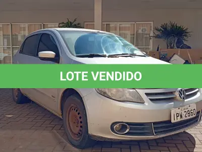 LOTE 021 - AUTOMOVEL VOLKSWAGEM GOL 1.6 POWER, ALCO/GASOL, 2009/10 E RADIO AUTOMOTIVO C/CD MPE E USB PIONNER