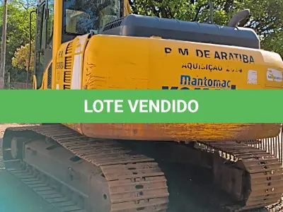 LOTE 014 - ESCAVADEIRA HIDRAULICA PC160LC-8, COR AMARELA, c/ MOTOR DIESEL DE 121 HP, No36458586, CABINE FECHADA COM AR CONDICIONADO, N/S B30088, CHASSI KMTPC214K51B30088, KOMATZU, ANO 2014.