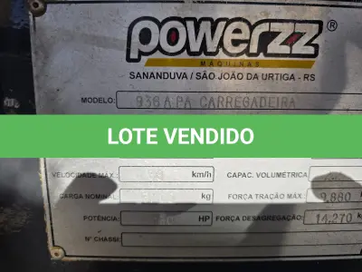 LOTE 005 - 01 Pá Carregadeira 936A, Power ZZ, Ano/Modelo 2017