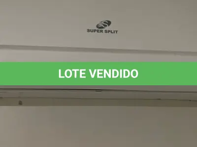 LOTE 002 - Aparelho de ar condicionado, Super Split, 9.000 BTUS