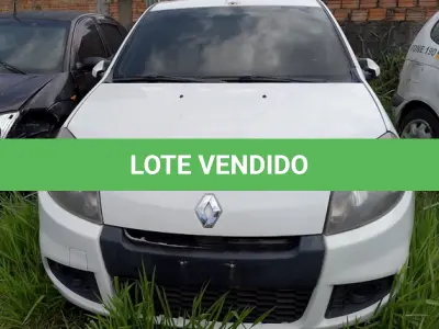 LOTE 026 - RENAULT/SANDERO EXP 16HP, placa: IUG-7E63,ano/modelo: 13/13