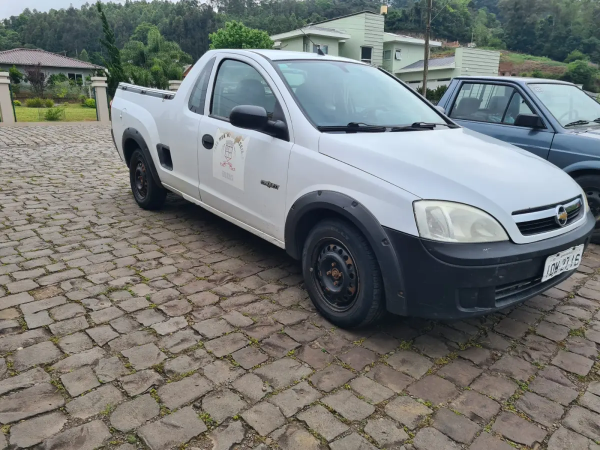 LOTE 002 - Chevrolet MONTANA CONQUEST  1.4 Econoflex; 2008/2009; branca