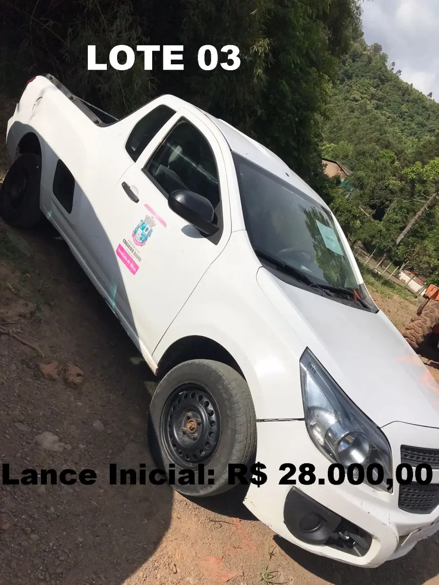 LOTE 003 - CHEVROLET MONTANA LS, 2014, cor branca, 102 CV