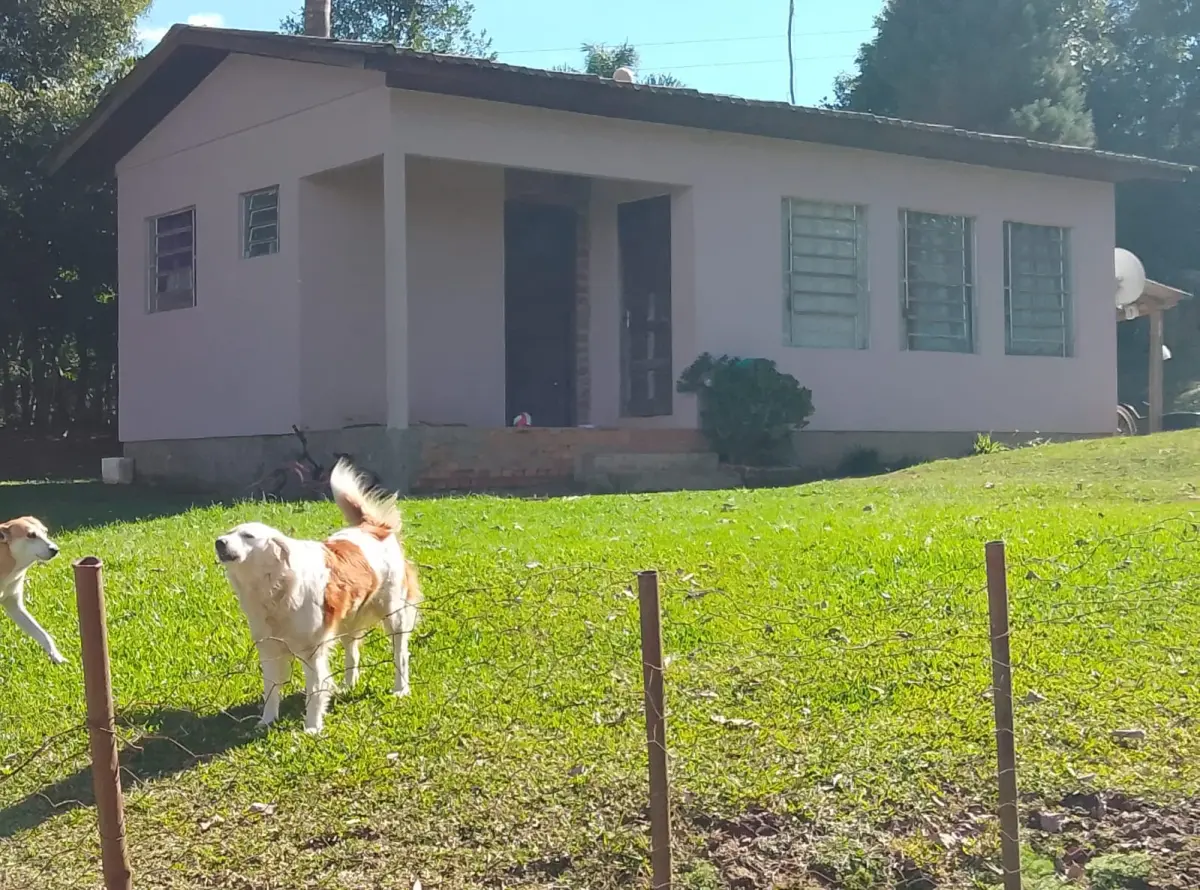 LOTE 022 - Um prédio de alvenaria (somente a Escola), medindo 49,50 m2, situado dentro do terreno de metragem de 450 m2, dentro da matrícula 832, na Linha Quarta São Bráz, denominada de Escola Guerino Mucelin