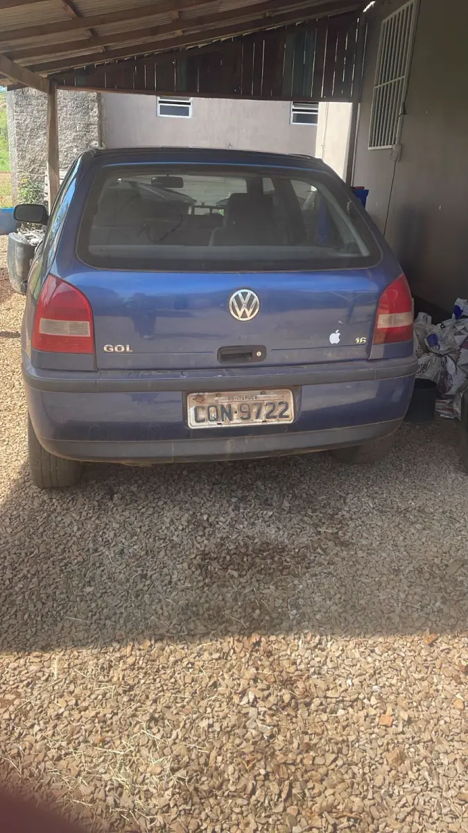 LOTE 001 - VW/GOL 1.6, azul 1999/2000