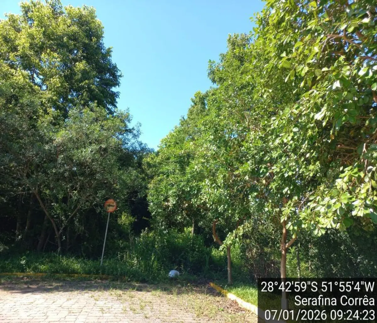 LOTE 016 - TERRENO URBANO sem numeração admi, com a área de 3.071,00m² , em Serafina Corrêa/RS, de frente para com a Rua da Lealdade, lado ímpar