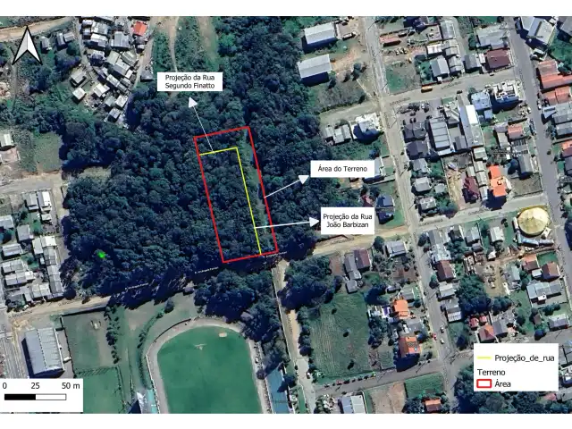 Terreno Urbano   com superfície de 4.725,00 m2 . com possibilidade de desmembramento em Arvorezinha/RS