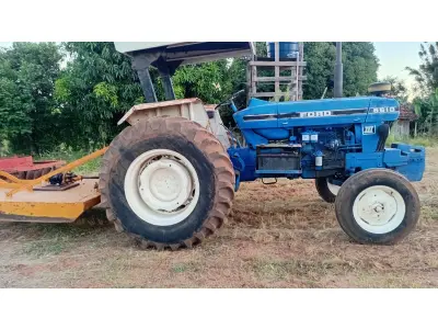 Trator Ford 5610,  Arado,  Roçadeira, Carreta agricola, Grade niveladora