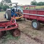 TRATOR FORD 5610,  ARADO,  ROÇADEIRA, CARRETA AGRICOLA, GRADE NIVELADORA