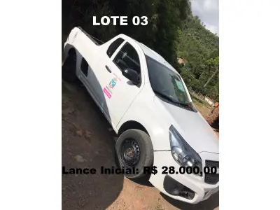 LOTE 003 - CHEVROLET MONTANA LS, 2014, cor branca, 102 CV