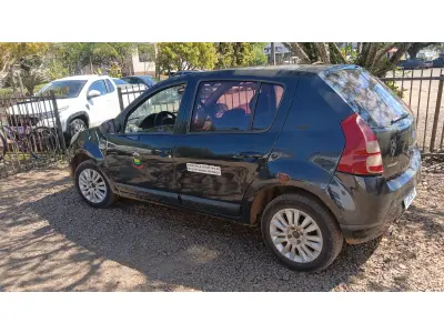 LOTE 015 - AUTOMÓVEL RENAULT SANDERO PRI 16HP, ANO 2013, COR PRETA,