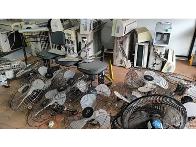 LOTE 001 - MOBILIÁRIO EM GERAL E APARELHOS DOMÉSTICOS