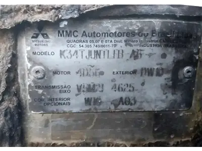 LOTE 004 - MMC/L200 4X4 GL, placa: 	JBM-1309, ano/modelo: 04/05
