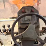 LOTE 001 - MOTONIVELADORA MARCA FIAT ALLIS, ano e modelo 2002, cor laranja, 20T/140CV, cor laranja,