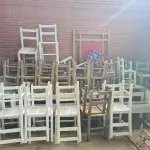 LOTE 006 - Sucata de CADEIRAS RUSTICAS E BANCOS